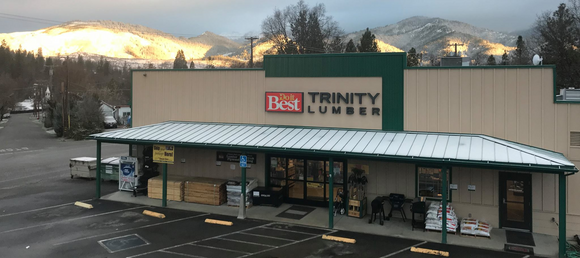 Trinity Lumber & Building Supply store front.