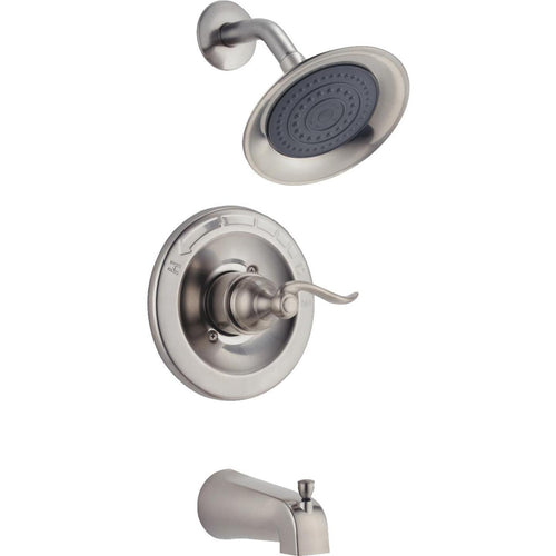 Delta Brushed Nickel Single-Handle Lever Tub & Shower Faucet