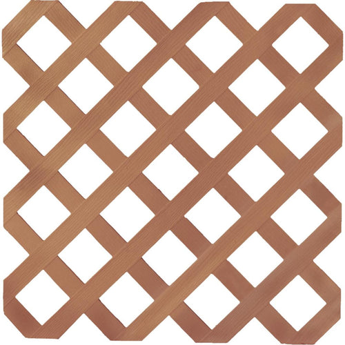 Dimensions 4 Ft. W x 8 Ft. L x 1/8 In. Thick Redwood Vinyl Lattice Panel
