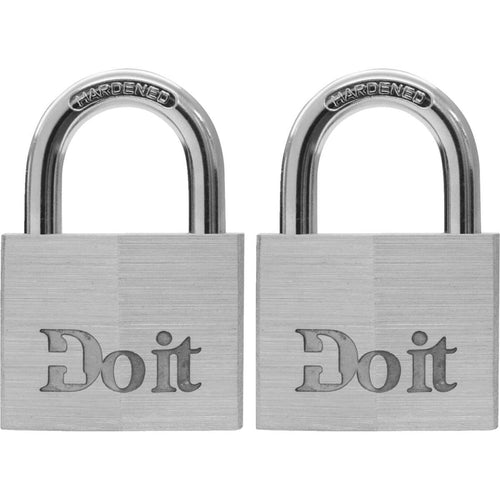 Do it 1-1/2 In. Aluminum Keyed Padlock (2 Pack)