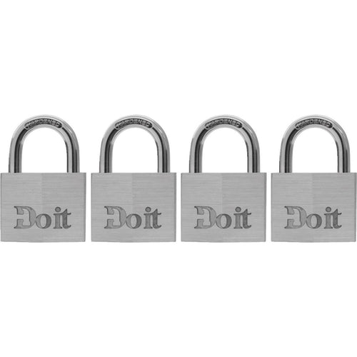 Do it 1-1/2 In. Aluminum Keyed Padlock (4 Pack)