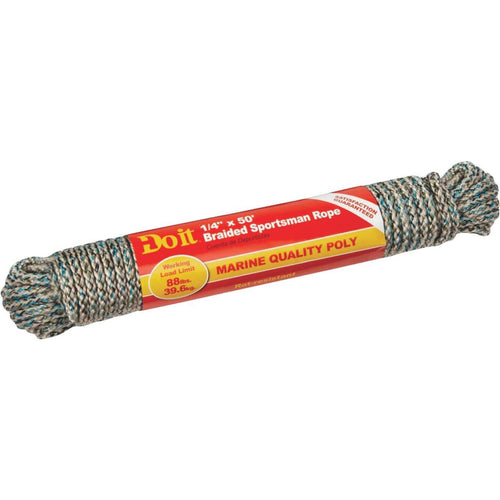 Do it 1/4 In. x 50 Ft. Camouflage Braided Sportsman Polypropylene Packaged Rope