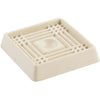 Do it 2 In. Inner Dimension Square Almond Furniture Leg Cup,(4-Pack)