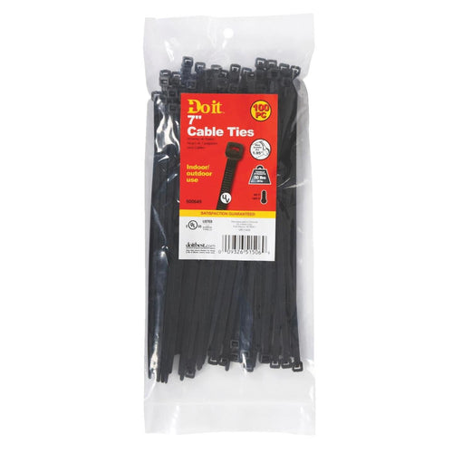 Do it Best Black Molded Nylon Weather-Resistant Cable Ties