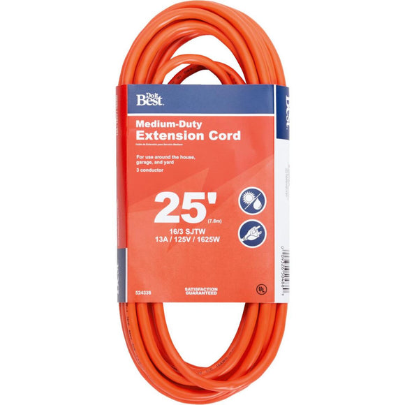 Do it Best 25 Ft. 16/3 Outdoor Extension Cord