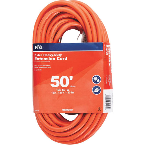 Do it Best 50 Ft. 12/3 Heavy-Duty Outdoor Extension Cord