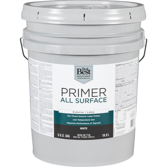 Do it Best White Exterior Primer, 5 Gal.