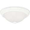 Home Impressions 11 In. White Incandescent Flush Mount Ceiling Light Fixture