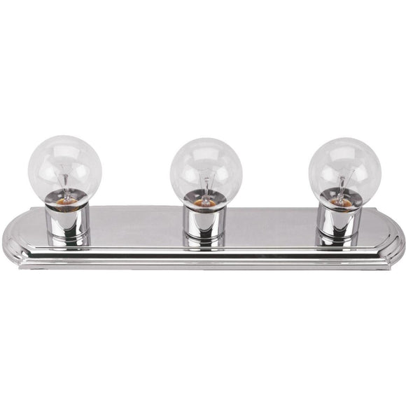 Home Impressions 3-Bulb Chrome Vanity Bath Light Bar