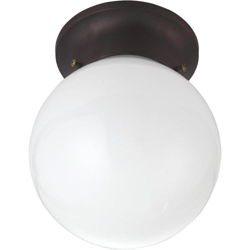 Home Impressions 6 In. Oil Rubbed Bronze Incandescent Flush Mount Ceiling Light Fixture