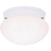 Home Impressions 9-1/2 In. White Incandescent Flush Mount Ceiling Light Fixture