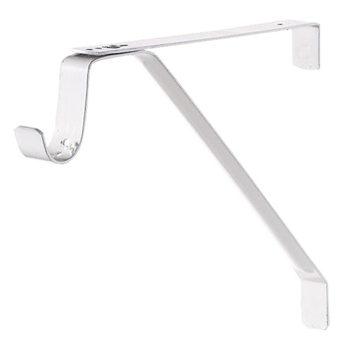 John Sterling Closet-Pro 12.40 In. H. x 12.40 In. D. Adjustable Closet Shelf & Rod Bracket, White