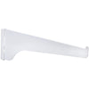 Knape & Vogt 180 Series 16 In. White Steel Regular-Duty Single-Slot Shelf Bracket