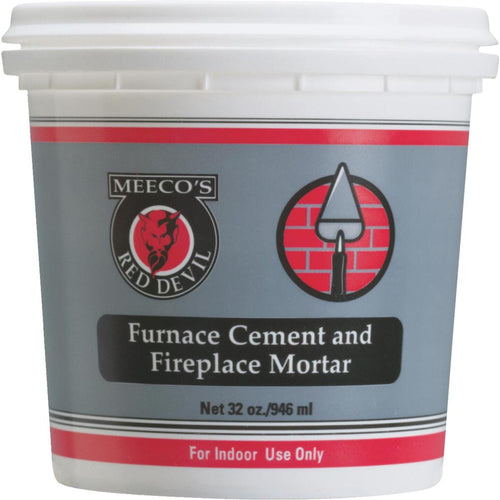 Meeco's Red Devil 1 Qt. Gray Furnace Cement & Fireplace Mortar