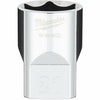 Milwaukee 1/2 In. Drive 21 mm 6-Point Shallow Metric Socket with FOUR FLAT Sides