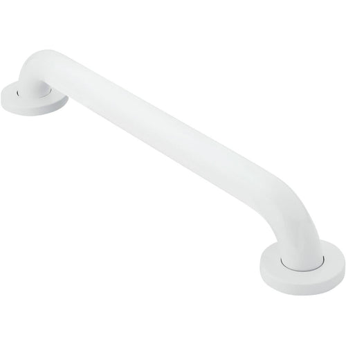 Moen Home Care 18 In. x 1-1/2 In. Concealed Screw Glacier Grab Bar, White