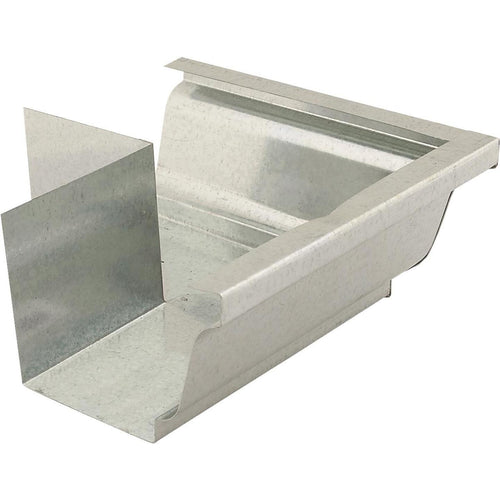 NorWesco 4 In. Galvanized Gutter Outside Corner