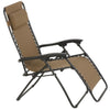 Outdoor Expressions Zero Gravity Relaxer Tan Convertible Lounge Chair
