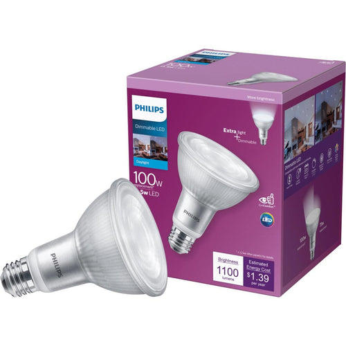 Philips 100W Equivalent Daylight PAR30L Medium Dimmable LED Floodlight Bulb