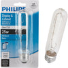 Philips 25W Clear Medium Tubular T10 Incandescent Display Light Bulb