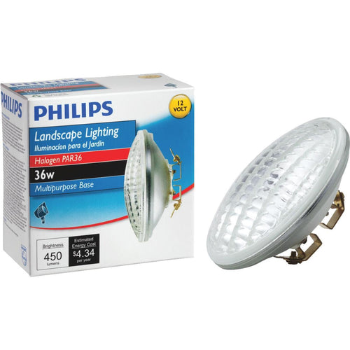 Philips 36W 12V Clear Multi-Purpose PAR36 Halogen Landscape Light Bulb