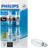 Philips 7W Clear Candelabra C7 Incandescent Night Light Bulb (4-Pack)