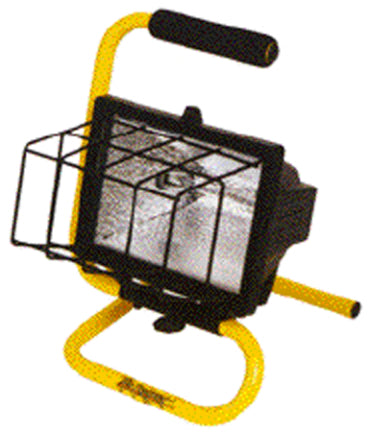 500W WORK LI GHT W/BLACK WIRE GRILL