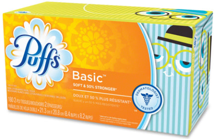 PUFFS TISSUES DECORATIVE 24/CT