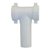 PVC Pipe Fitting, Lavatory/Kitchen Drain Tee, White, 1.5-In. OD Tube x 1.5-In. OD Tube