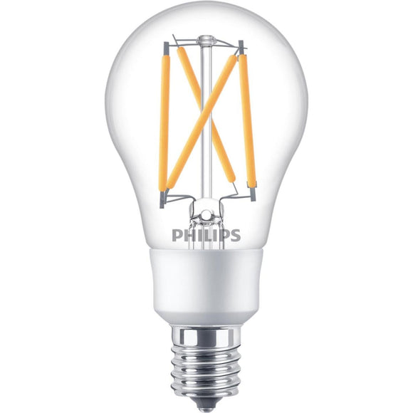 Philips Warm Glow 40W Equivalent Soft White A15 E17 Base Dimmable LED Light Bulb (2-Pack)