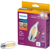 Philips Warm Glow 75W Equivalent Soft White BA11 Medium Dimmable LED Light Bulb (3-Pack)
