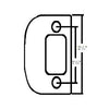 Kwikset 85303-014 Deadbolt Strike, Full Lip