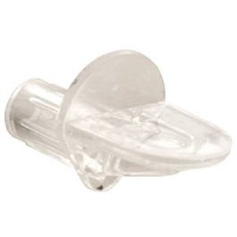 Shelf Support Peg, 5mm, Clear Plastic, 12-Pk.