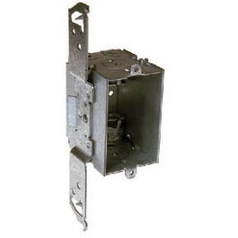 Switch Box, TS Bracket, Gangable, Steel, BX Clamps, 3 x 2.5-In.