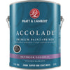 Pratt & Lambert Accolade 100% Acrylic Paint & Primer Eggshell Exterior House Paint, Super One Coat White, 1 Gal.