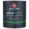 Pratt & Lambert Aquanamel Waterborne Alkyd Satin Interior/Exterior Enamel, Bright White Base, 1 Qt.