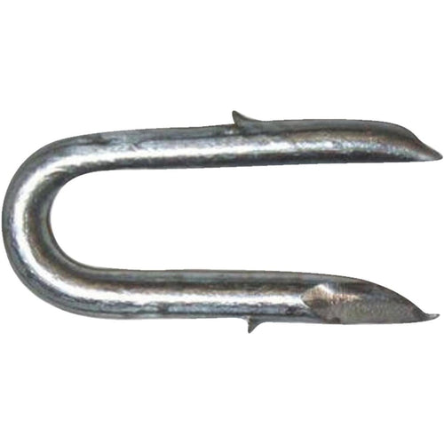 PrimeSource 1-1/4 In. 8 ga Single Barb Galvanized Fence Staple (90 Ct., 1 Lb.)