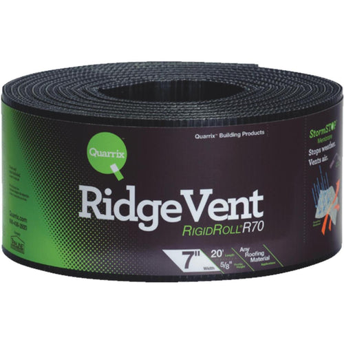 Quarrix 7 In. x 20 Ft. Shingle-Over Rolled Ridge Vent