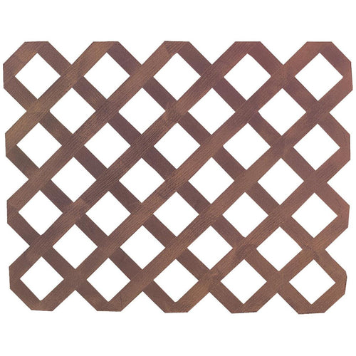 Real Wood Products 4 Ft. W. x 8 Ft. L. x 3/4 In. Thick Natural Cedar Privacy Lattice Panel