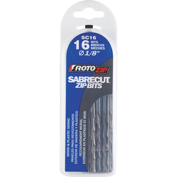 Rotozip Sabrecut 1/8 In. Multi-Purpose Bit (16-Pack)