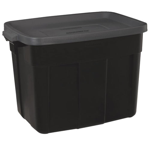 Rubbermaid Roughneck 18 Gal. Black Storage Tote