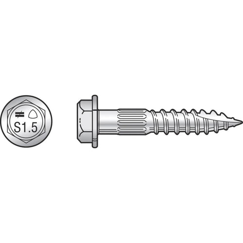 Simpson Strong Tie 1/4 In. x 1-1/2 In. Wood Screw (300 Ct.)