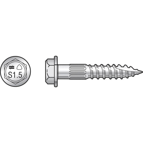 Simpson Strong Tie 1/4 In. x 1-1/2 In. Wood Screw (300 Ct.)