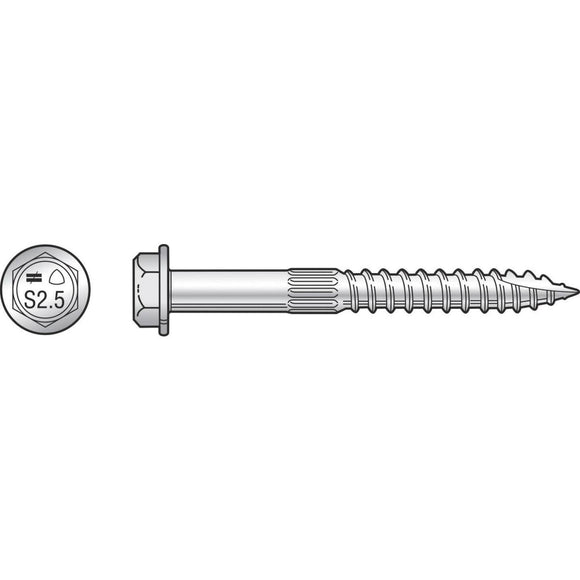Simpson Strong Tie 1/4 In. x 2-1/2 In. Wood Screw (200 Ct.)