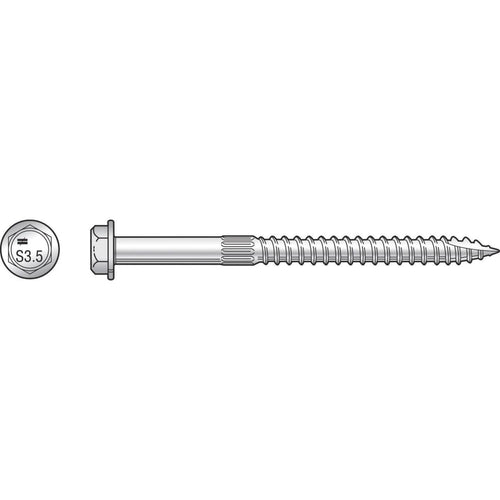 Simpson Strong Tie 1/4 In. x 3-1/2 In. Wood Screw (125 Ct.)