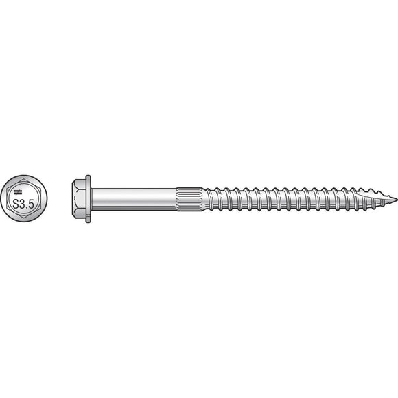 Simpson Strong Tie 1/4 In. x 3-1/2 In. Wood Screw (125 Ct.)