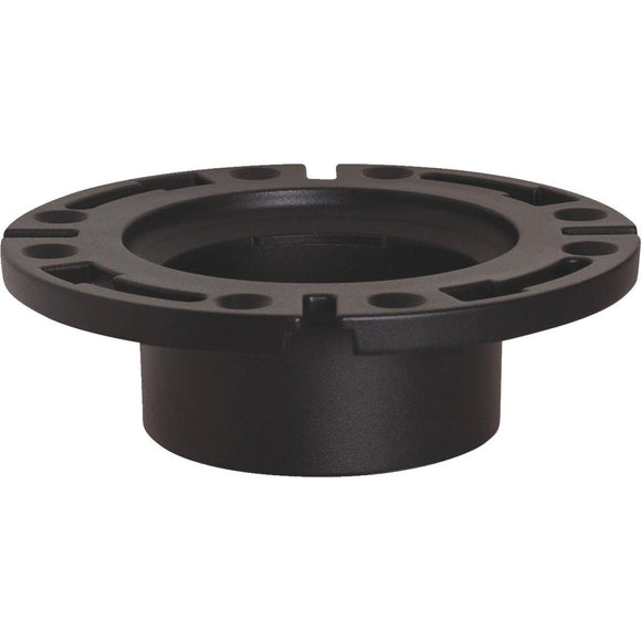 Sioux Chief 4 In. Hub ABS Open Toilet Flange w/1-Piece Plastic Ring