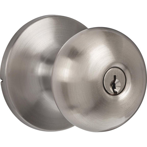 Steel Pro Brushed Nickel Entry Door Knob