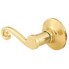 Steel Pro Polished Brass Left-Hand Dummy Door Lever