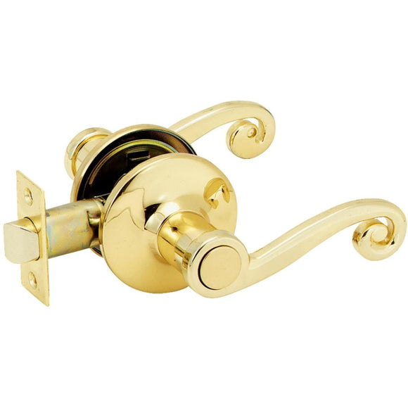 Steel Pro Polished Brass Passage Door Lever